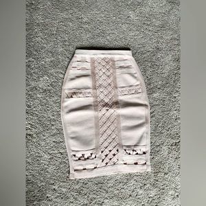 Blush pink bandage skirt NWOT